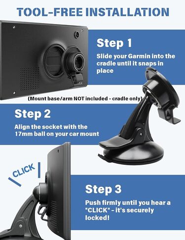 EWAY 2-Pack GPS Bracket Cradle Mount for Garmin Nuvi 42LM 44 52LM 54 55LMT 56 58 2407 2408 2447 2448 2467 2497 2507 2508 2547 2548 2557 2567 2577, Replacement Accessories for Garmin Navigator in Saudi Arabia