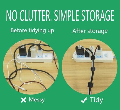 50PC Cable Ties Reusable - Cable Straps Multi-Purpose Tie Wraps Fastening Straps Used for Headphones Phones 1 in Saudi Arabia