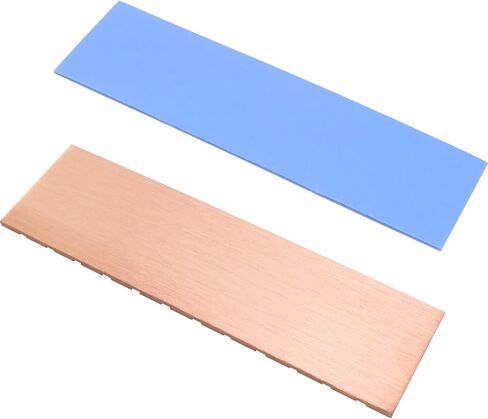 MEETOOT 2 قطعة 70x20x1.5 مللي متر M.2 SSD النحاس النقي بالوعة الحرارة مع وسادة حرارية من السيليكون طلاء الجرافين محرك الحالة الصلبة بالوعة الحرارة in Saudi Arabia