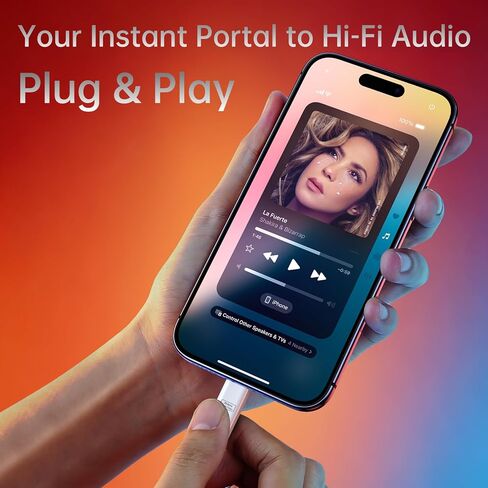 محول صوت VUM 32 بت/384 كيلو هرتز USB-C إلى 3.5 مم CX31993 & MAX97220 شريحة مزدوجة، فك تشفير رقمي عالي الدقة ومضخم تشغيلي مع كابل نحاسي خالٍ من الأكسجين مطلي بالفضة دونجل صوت USB C إلى محول مقبس سماعة الرأس in Kuwait