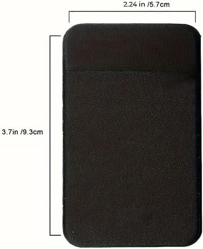 Cell Phone Card Holder Back of Phone,Stretchy Stick on Wallet Pocket Credit Card ID Case Pouch Sleeve Self Adhesive Sticker for iPhone Samsung Galaxy Android （Light Green） in Saudi Arabia