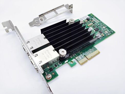 محول 10 جيجا بايت PCI-E ثنائي RJ45 منفذ NIC لبطاقة الشبكة إيثرنت LAN، مقارنة بـ Intel X550-T2 (Intel X550T2BLK)، منفذ RJ45، مع وحدة تحكم Intel X550-AT2، يدعم Windows Server/Linux/ESX in Kuwait