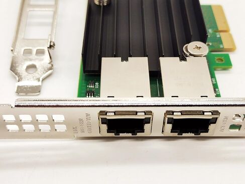محول 10 جيجا بايت PCI-E ثنائي RJ45 منفذ NIC لبطاقة الشبكة إيثرنت LAN، مقارنة بـ Intel X550-T2 (Intel X550T2BLK)، منفذ RJ45، مع وحدة تحكم Intel X550-AT2، يدعم Windows Server/Linux/ESX in Kuwait