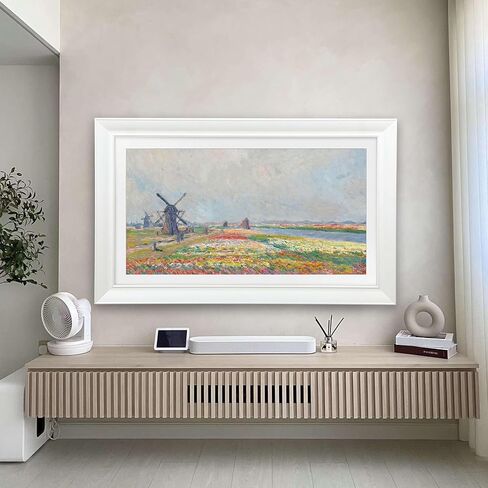إطار حماية للتلفزيون، متوافق مع تلفزيون سامسونج The Frame، 43 بوصة، أبيض عصري، مناسب للتلفزيونات المثبتة على الحائط in Saudi Arabia