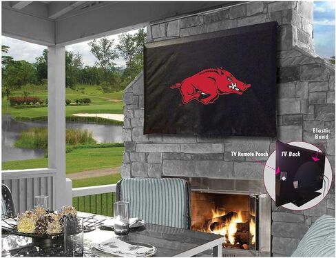 Holland Bar Stool University of Arkansas TV Cover for 60"-65" Screen Sizes in Saudi Arabia