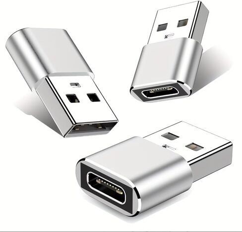 USB to USB C Adapter, Type C Female to USB Male Charger Cable Converter for iPhone 15 Pro Max Plus/14, for Apple Watch 9/Ultra, for iPad Pro/Air/Mini in Saudi Arabia