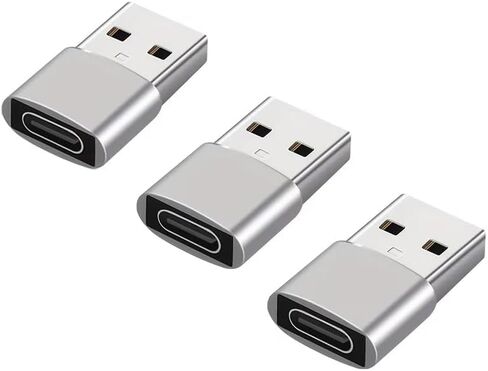 USB to USB C Adapter, Type C Female to USB Male Charger Cable Converter for iPhone 15 Pro Max Plus/14, for Apple Watch 9/Ultra, for iPad Pro/Air/Mini in Saudi Arabia
