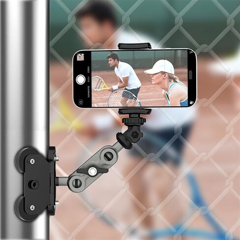 حامل سياج مغناطيسي من Nakedcellphone للهاتف الخلوي Gamechanger، iPhone Mevo Start، GoPro - مثالي لتسجيل البيسبول، الكرة اللينة، التنس، كرة المخلل in Kuwait