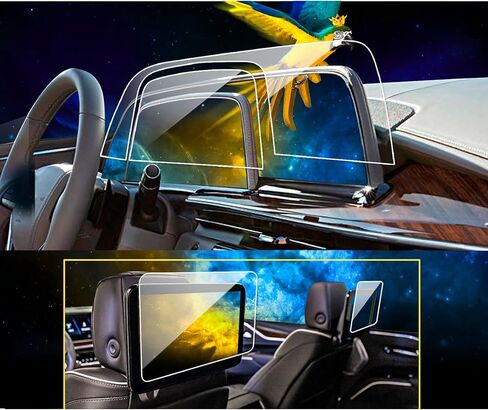 【6pcs】EUEKY For 2025 Escalade screen protector 2 Set of 2026 2025 Cadillac Escalade 55 Inch front display &center touchscreen & Center Console Screen Protector 2026 Escalade Accessories 2025 - Removes Without Residue -HD in Saudi Arabia