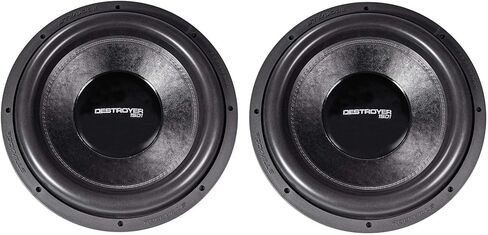 Rockville Destroyer 15D1 15 in 8000W Peak Competition Car Audio Subwoofer Dual 1-Ohm, USA Voice Coils, Triple-Stacked Magnets, High BL Motor, for Car Audio Enthusiasts, 2-Piece in Saudi Arabia