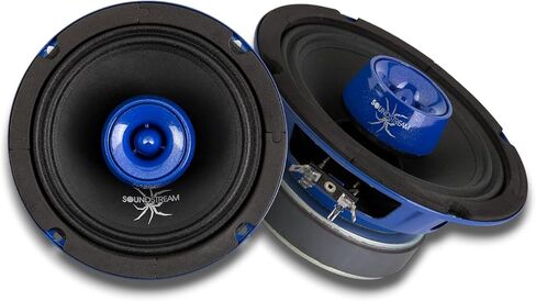Soundstream SPM.654T - مكبر صوت للسيارة متوسط ​​المدى مقاس 6.5 بوصة | مكبرات صوت SPL عالية الأداء للصوت العالي | سماعات باب السيارة بقدرة 450 واط بحد أقصى 6.5 بوصة مع مكبر صوت فائق وسلة فولاذية - زوج in Saudi Arabia