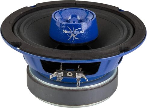 Soundstream SPM.654T - مكبر صوت للسيارة متوسط ​​المدى مقاس 6.5 بوصة | مكبرات صوت SPL عالية الأداء للصوت العالي | سماعات باب السيارة بقدرة 450 واط بحد أقصى 6.5 بوصة مع مكبر صوت فائق وسلة فولاذية - زوج in Saudi Arabia