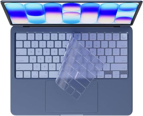 غطاء لوحة مفاتيح من السيليكون لجهاز 2026 MacBook Neo 13 بوصة A18 Pro مع معرف اللمس ومضاد للانسكاب والغبار وقابل للغسل وملحقات حماية تخطيط US/ANSI (أسود) in Kuwait