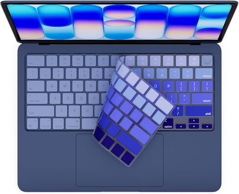 غطاء لوحة مفاتيح من السيليكون لجهاز 2026 MacBook Neo 13 بوصة A18 Pro مع معرف اللمس ومضاد للانسكاب والغبار وقابل للغسل وملحقات حماية تخطيط US/ANSI (أسود) in Kuwait