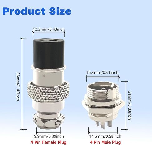 GX16 4-Pin ذكر/أنثى لوحة الطيران موصل 16 مللي متر موصل معدني للطيران ماكينة بتحكم رقمي بالكمبيوتر أدوات 6 قطعة in Kuwait