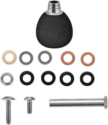 Generic DSU79-03 Fishing Reel Handle Grip, Power Knob Reel Replacement Parts (Silver Black) in Saudi Arabia