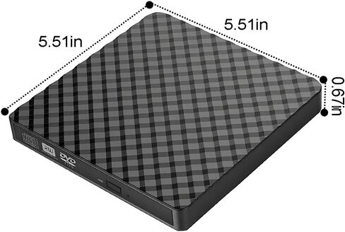Portable External CD/DVD Drive for PC, Wide System Compatibility, USB 3.0 Interface, Multifunctional CD/DVD Burner and Player in Saudi Arabia