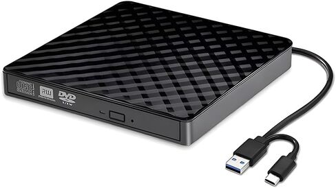 Portable External CD/DVD Drive for PC, Wide System Compatibility, USB 3.0 Interface, Multifunctional CD/DVD Burner and Player in Saudi Arabia