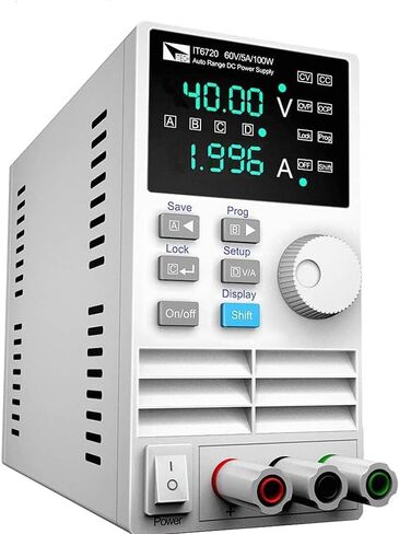 ITECH مصدر طاقة متغير DC 60V / 8A / 180W مصدر طاقة لمقعد المختبر قابل للتعديل مع وظيفة الذاكرة CC & CV تعديلات خشنة ودقيقة IT6721 in Kuwait