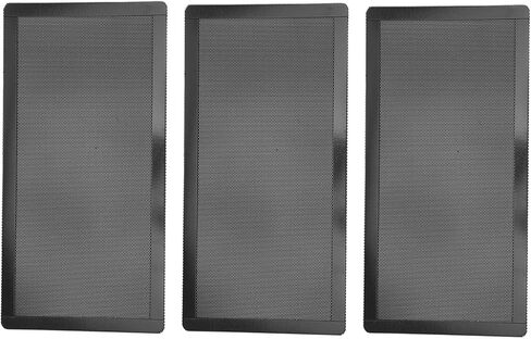 PC Fan Dust Mesh Filter Black Ultra Fine Holes Dust Proof Grills 120x240mm Magnetic PVC Computer Accessories Cooling Fans in Saudi Arabia