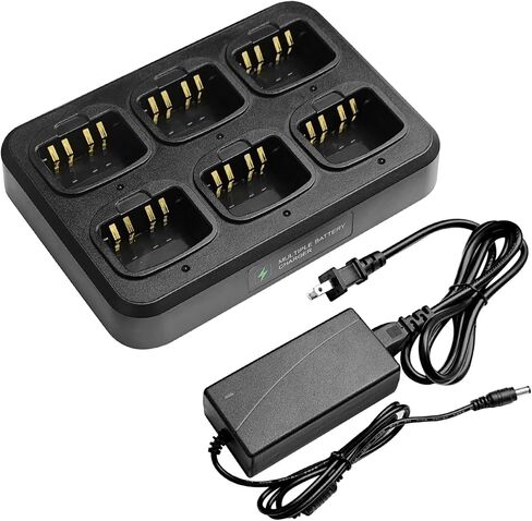 XPR7550 Six Way Rapid Charger PMNN4491A for Motorola XPR6550 XPR6350 XPR3500 XPR3300e XPR7350e PMNN4409 PMNN4493 Battery 6-Unit Charging in Saudi Arabia
