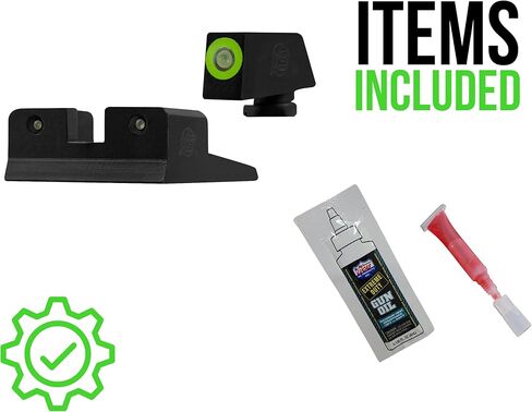 XS SIGHTS R3D Tritium Night Sight Green لـ Taurus G2C، G2 PT III، G2C Millennium G2، G2S، & G3؛ توهج أمامي وخلفي في التريتيوم الداكن in Kuwait