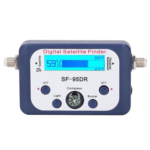 Digital Satellite Signal Finder, Portable Satellite Meter Detector Backlit LCD Display, for Astronomical Observation, Navigation and Positioning, Working in Saudi Arabia