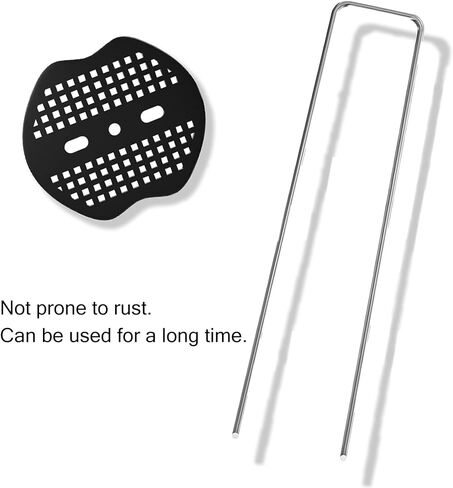 Heavy Duty U-Shaped Landscape Stakes - for Securing Weed Control Fabric, Geogrid and Garden Edging(20 Sets) in Saudi Arabia