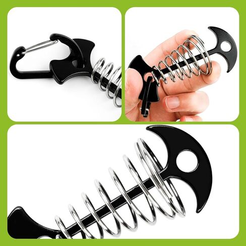12 Pack Deck Anchors for Pool Cover, Pool Cover Anchors for Wood Deck, Deck Tie Down Anchor Outdoor Camping Accessories in Saudi Arabia