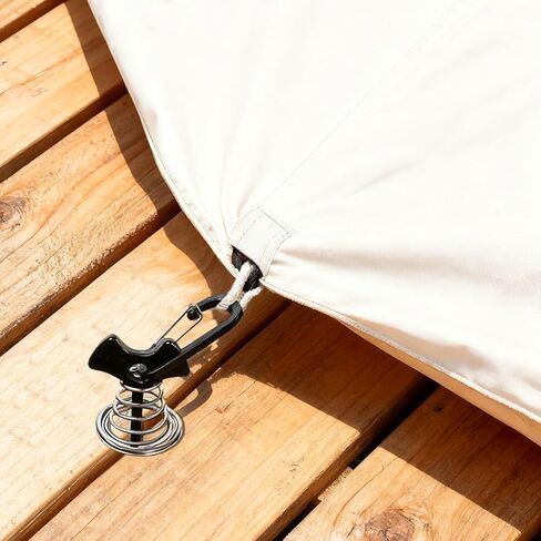 12 Pack Deck Anchors for Pool Cover, Pool Cover Anchors for Wood Deck, Deck Tie Down Anchor Outdoor Camping Accessories in Saudi Arabia