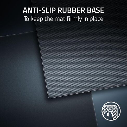 Razer Atlas Pro Tempered Glass Gaming Mouse Mat — Ultra-Thin 1.9mm, Dirt and Scratch Resistant, Ultra‑Smooth Low‑Friction Surface, Optimized for Optical Sensors, Anti-Slip Base — Black in Saudi Arabia