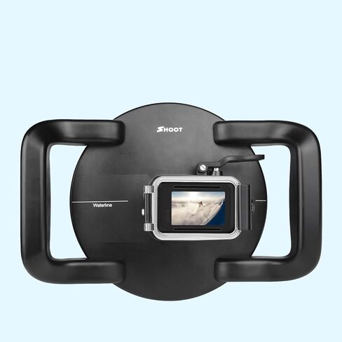 منفذ قبة متوافق مع Gopro Hero 13/12/11/10/9 أسود، عدسة قبة مزدوجة محمولة مدمجة 30 متر/98 قدم، حافظة مقاومة للماء مزودة بزر تشغيل in Kuwait