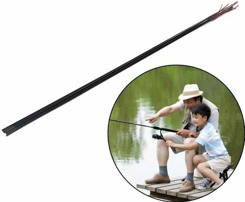 Pack of 5 Fishing Rod Tips 45cm Spare Tip Fishing Rod Tip Hollow Carbon Rod in Saudi Arabia