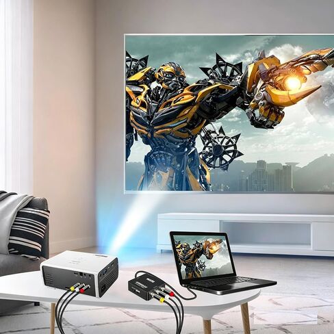 HDMI إلى RCA، محول HDMI إلى AV، محول صوت فيديو مركب 1080p 3RCA CVBs يدعم PAL/NTSC لعصا التلفزيون، Roku، Chromecast، Apple TV، الكمبيوتر المحمول، HDTV، PS3 STB، مشغل DVD مع كابل HDMI in Saudi Arabia
