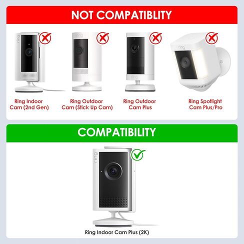 كابل طاقة ALERTCAM بطول 20 قدم متوافق مع Ring Indoor Cam Plus (2K)، سلك شحن USB C طويل التمديد لإمداد الطاقة المستمر، وليس للكاميرا الداخلية Ring (الجيل الثاني) in Saudi Arabia