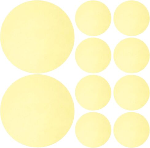 15PCS Round Light Color Filters 4.7inch - Self-Adhesive Spotlight Dimming Diffuser Color Film - Warm Light Filter Stickers for LED Downlights Stage Lamps Yellow in Saudi Arabia