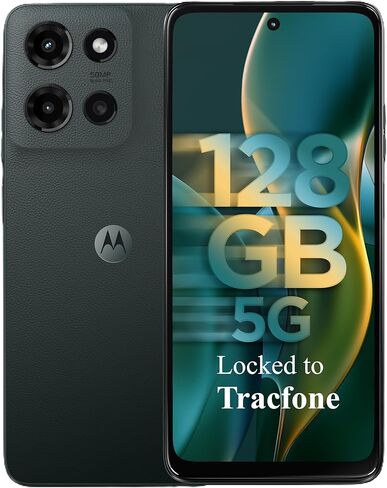 Tracfone Motorola Moto g 2025, 128GB 5G 50MP Camera System, 6.7" 120Hz Display 5000mAh Battery - Locked to Tracfone - Gray in Saudi Arabia