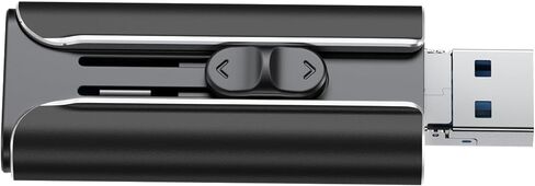 USB Adapter Reader, Plug & Play File Transfer for PC, MacBook,Camera (Black) in Saudi Arabia