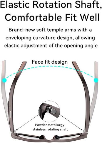 2026 AI Smart Glasses with Camera,8MP Anti-Shake Video Recording,2K HD Video & Photo Capture,Bluetooth Music,Voice/Calling,Real Time Translation, AI Voice Assistant,Object Recognition in Saudi Arabia