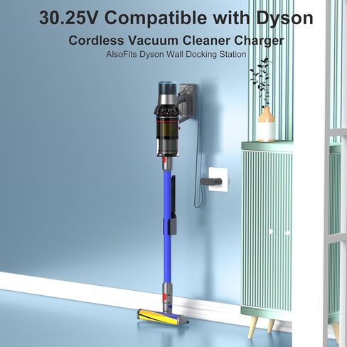 استبدال شاحن مكنسة كهربائية 30.45 فولت لـ Dyson V10 V11 V15 V12 SV12 SV14 SV16 SV20 SV22 مكنسة كهربائية لاسلكية، رأس محرك الحيوان المطلق 969350-02 01 03 04 05 217160-02 01 03 محول الطاقة in Kuwait