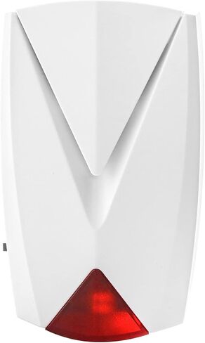 QWORK Power Failure Alarm, 118 db Loud Siren with LED Light, 110V to 220V, Off/On Alert in Saudi Arabia