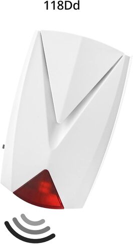 QWORK Power Failure Alarm, 118 db Loud Siren with LED Light, 110V to 220V, Off/On Alert in Saudi Arabia
