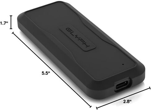 Glyph Technologies Atom EV 1 تيرابايت USB 3.2 Gen 2 Type-C SSD خارجي محمول، أسود in Saudi Arabia