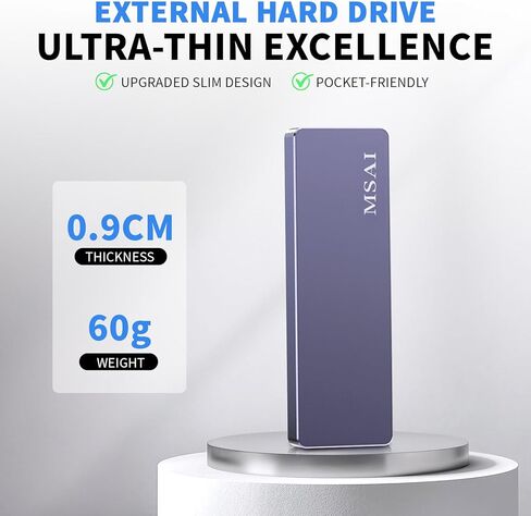 FUNNYPANDA SSD, Portable Hard Drive 128GB Comes with a Dedicated App High-Capacity Storage for Phones, PCs, and Laptops Store Photos, Videos, and Contacts One-Click Smart Quick Backup Plug and Play in Saudi Arabia