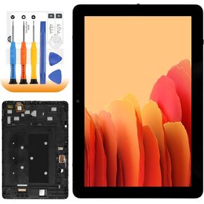 لأمازون كيندل فاير HD8/HD8 Plus HD 8 10th Gen 2020 K72LL3 K72LL4 شاشة LCD تعمل باللمس محول الأرقام قطع تجميع أسود مع إطار in Kuwait