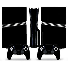 Full Skin Sticker for PS5 Pro Console Disc Edition Vinyl Decal Cover for PS5 Pro Controller Pure Color (Deep Purple) in Kuwait