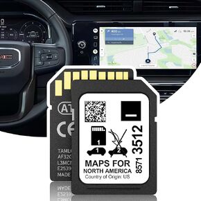 2026 Latest GM Navigation SD Card 8571 3512 for GMC Terrain Acadia Yukon Sierra, Cadillac CT4 CT6 Escalade, Chevy Silverado, Buick Enclave, GMC Navigation SD Card, GM Maps for North America SD Card in Kuwait