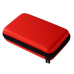حقيبة تخزين لأجهزة 3DS، 3DS، 2DS XL، DSi، DS Lite، حافظة حمل واقية مقاومة للماء مع حزام معصم قابل للفصل (أحمر) in Kuwait