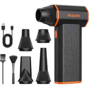 Electric Air Duster, 160000RPM Ultra Powerful Compressed Air Duster, 3-Gear Adjustable Air Blower, Rechargeable Cordless Mini Blower for Keyboard, Computer, Electronics, Car, Home & Outdoor Cleaning in Saudi Arabia