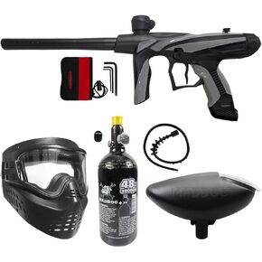 مجموعة أدوات تحديد ملحقات مسدس كرات الطلاء Maddog Tippmann Vantage للمبتدئين [HPA] | قلم تحديد، خزان هواء مضغوط 48ci/3000psi، قناع، قادوس، كبسولات، حزام وخيارات معدات الحماية in Kuwait
